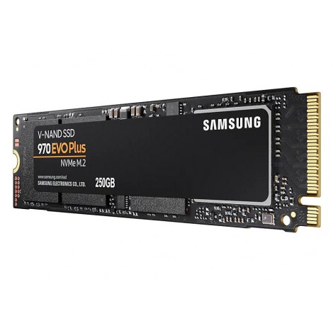 Samsung | 970 Evo Plus | 250 GB | SSD interface M.2 NVME | Read speed 3500 MB/s | Write speed 2300 MB/s - 4